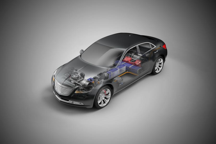Схема Chrysler 200C EV Concept 2009 года  (фото 25 из 27)